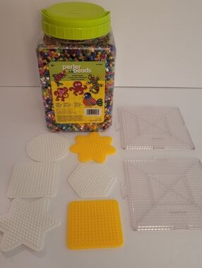 Perler Beads Multi Color Bucket Crafts Art DIY With Peg Boards